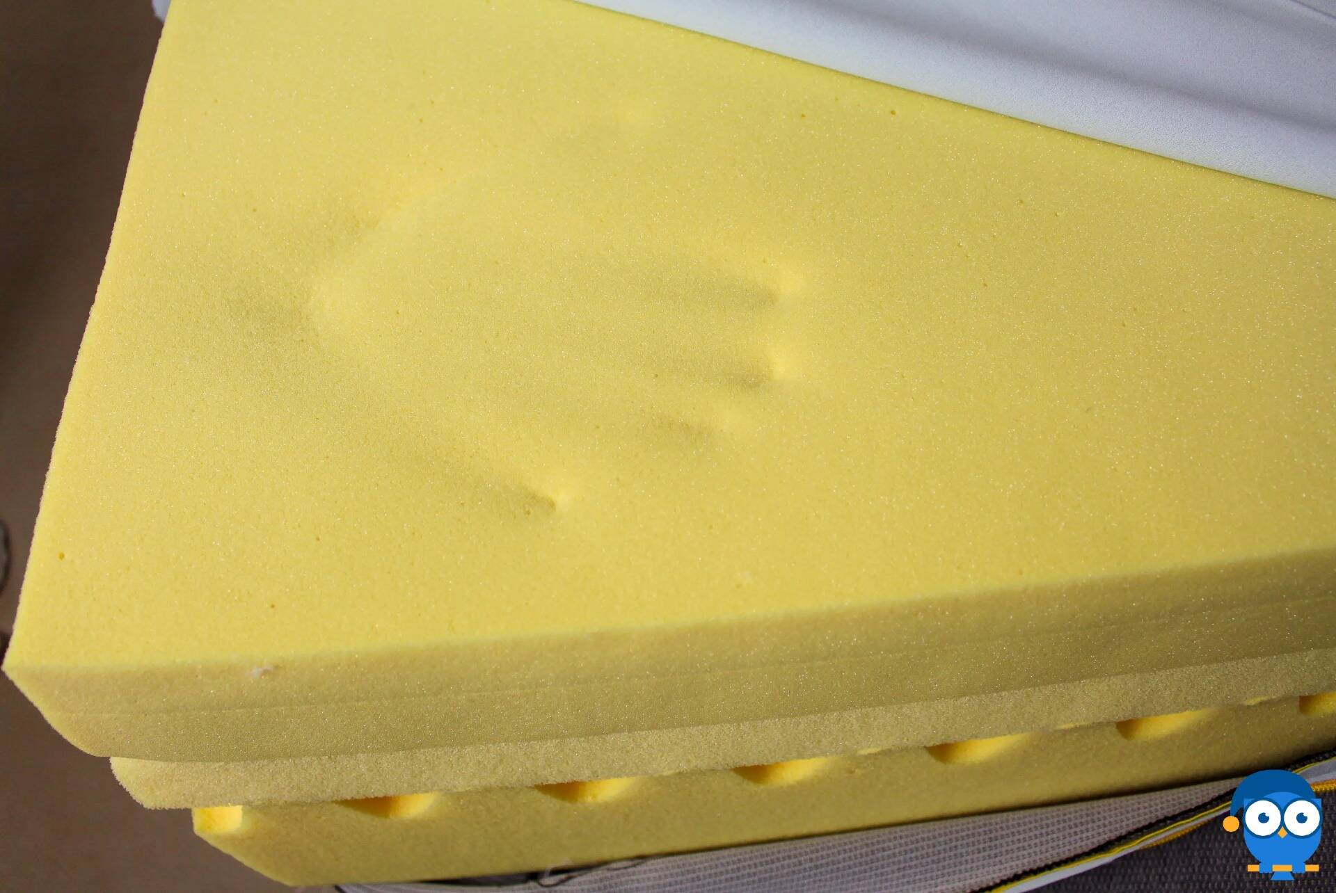 Memory foam returning to shape